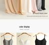 Women's Modal Spaghetti Strap Tank Top with Built-in Bra Pads - Plus Size Sports Bra Underwear