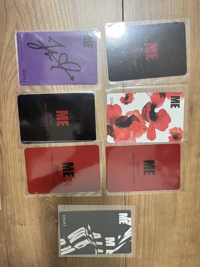 [USED] Blackpink jisoo ME album trading cards 7