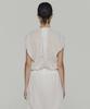 Amomento Sheer Volume Shirring Top_White