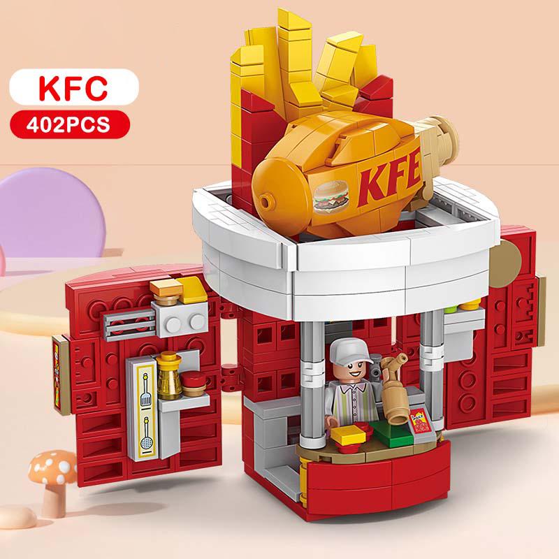 

Lele Street View серії будівельних блоків Модель ресторану будівельних блоків Розвиваючі іграшки для дітей 6 років restaurant 402pcs