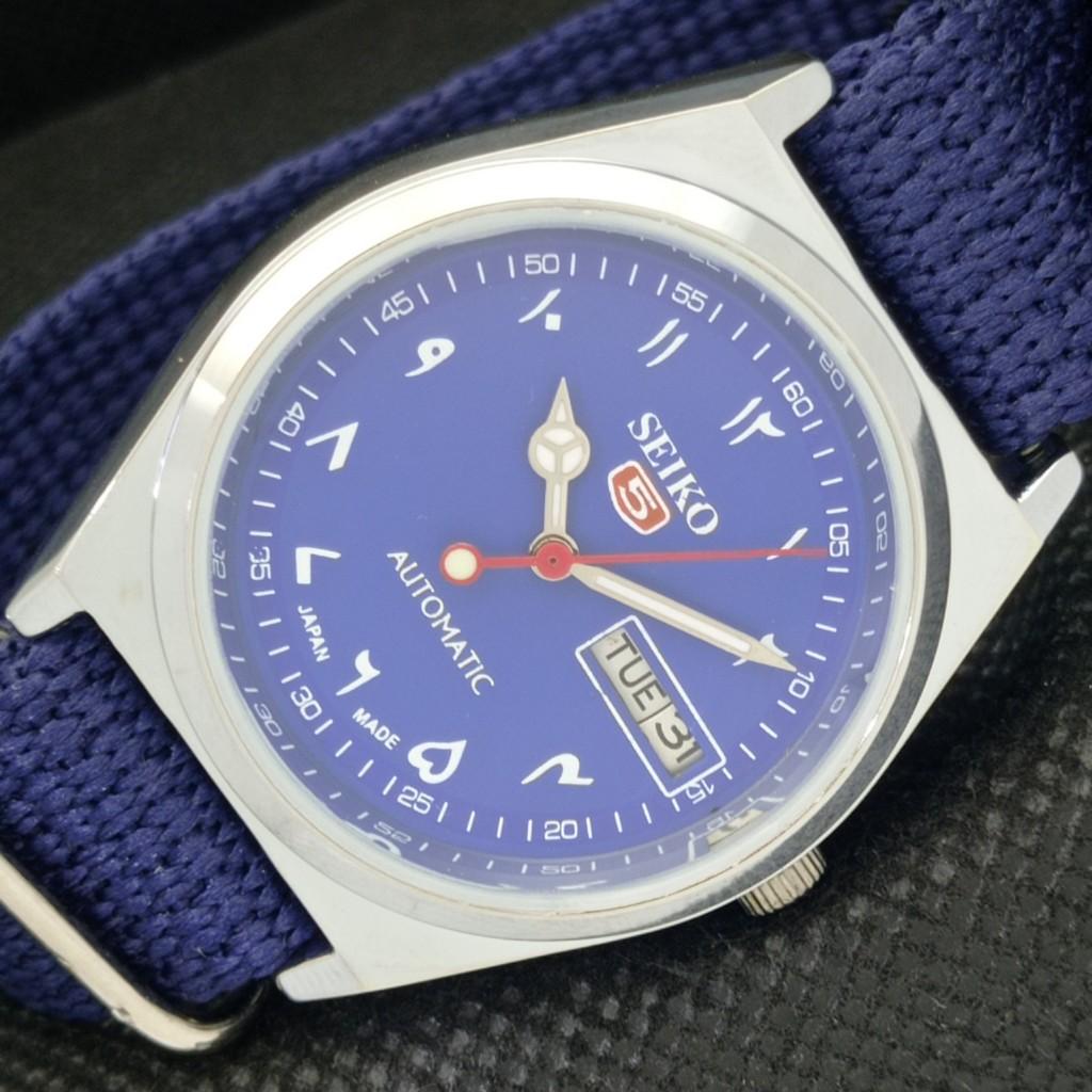 

REFURBISHED VINTAGE SEIKO 5 AUTO 6309A JAPAN MENS ARABIC WATCH 587d-a309061-2 SKU587d-a309061