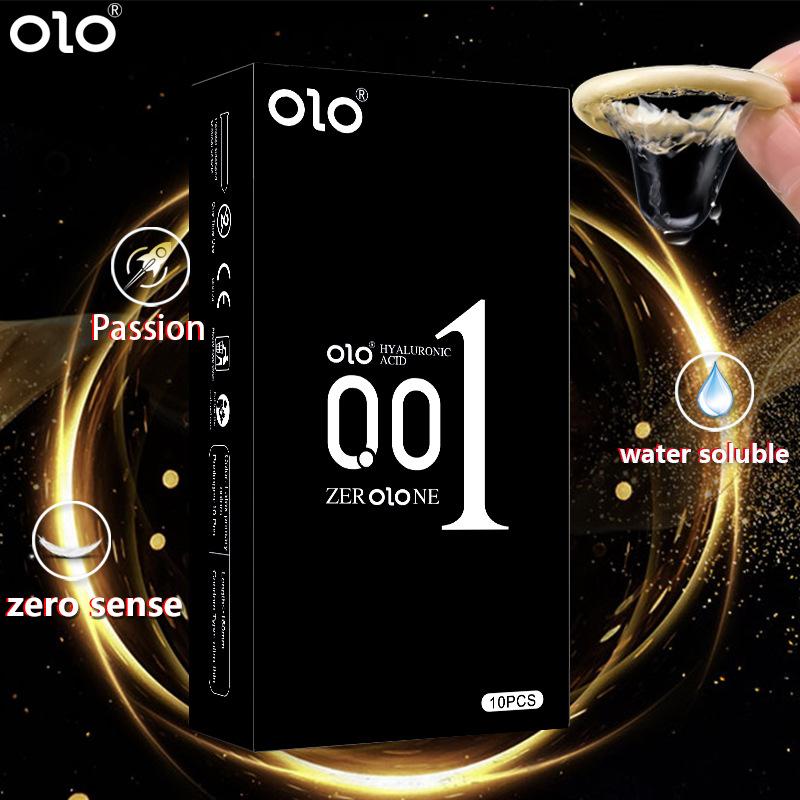 Ultra Thin Condoms Long-lasting For Men Sex Ejaculation Delay Latex Condom Hyaluronic Acid 0.01 Penis Sleeve For Adults Sex Love