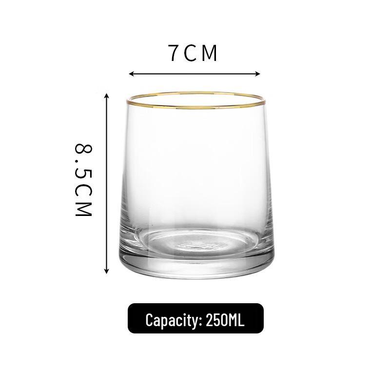 Hotel & Home Trapezoidal Glass Mouthwash Cups (Set of 10)