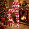 Pantaloni da Donna con Stampa Natalizia, Pantaloni Jogger Casual con Tasche e Polsini Elasticizzati per le Feste