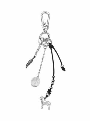 Nff Amulett Leder Schlüsselanhänger-Schwarz