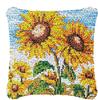 3d Segment Embroidery Pillow Wool Handcraft Diy Latch Hook Rug Kits Bee Sunflower Series Carpet Embroidery Materials Supplies 