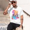 Pnk Summer Carnival  2026 New Fashion Heavyweight Hot Selling Retro Printed Pattern Fun Round Neck Tshirt For Daily Comfort