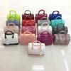 1ks Gelová Crossbody Taška přes rameno PVC Průhledná Tvar polštářku Kabelka Macaron Barva Dámská Ležérní Tote Evropský Styl