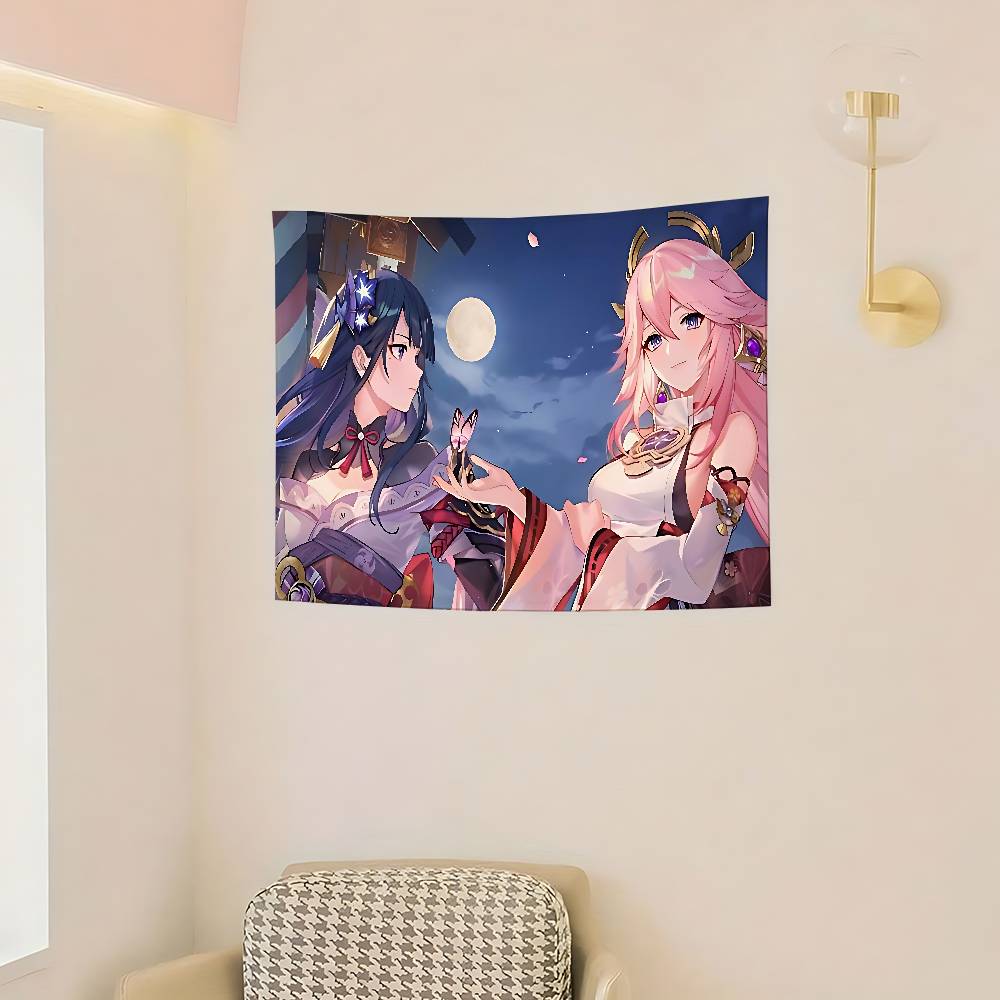 Anime Girl Flag Banners Garage Car Tapestry Flag Garage Outdoor Decor Bedroom