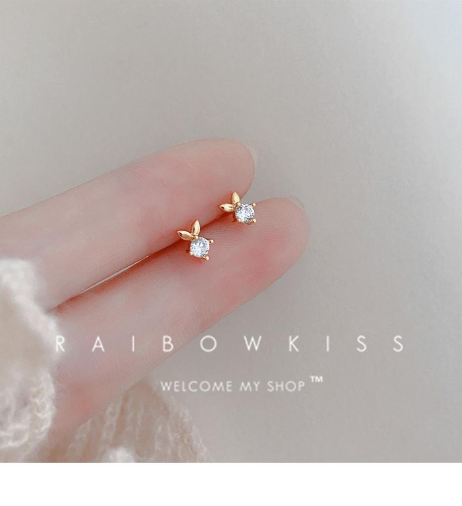 Fashion Earrings For Women Mini Candy Sweet Hypoallergenic Stud Ear Girls Minimalist Gold Color Flower Piercing Jewelry Gifts