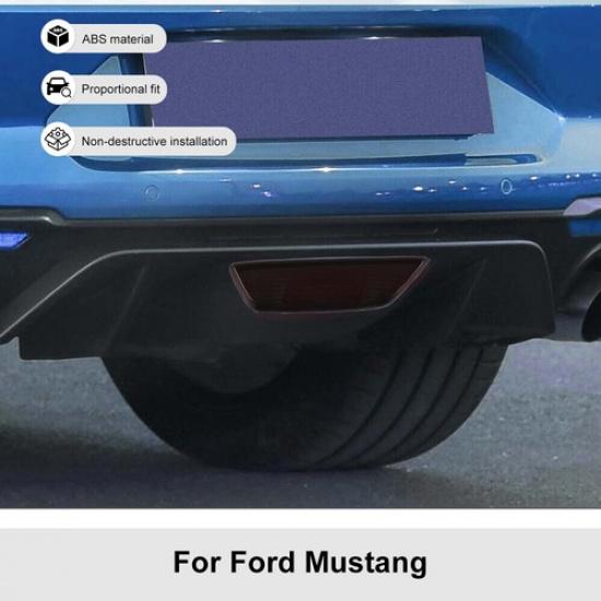 Rauchschwarzer Nebelschlussleuchten-Lampenrahmen-Abdeckungsleisten für Ford Mustang 2015+
