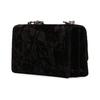 Versace Jeans Couture Logo-Anhänger Kette Verziert Falten-Design Stoff Umhängetasche Damen Umhängetasche Schwarz 73VA4BC1-ZS115-899
