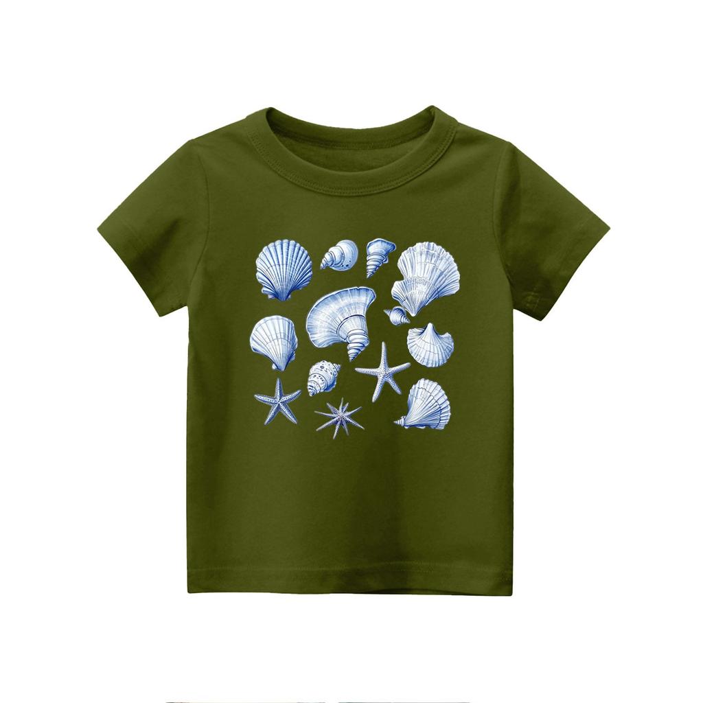 Toddler Girl Boy T-Shirts Kids Top Boys And Girls Printed Short Sleeved T-shirt