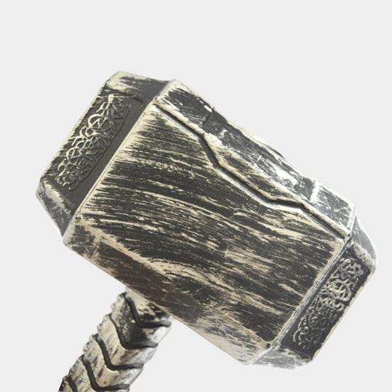 Thor's Hammer Collectible Model Toy Classic Cosplay Costume Props Simulation Avengers Superhero Role Playing Kids Toy for Halloween Party