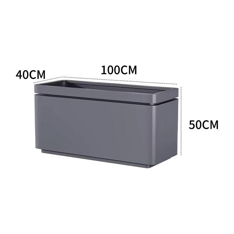 Outdoor Stainless Steel Modular Planter Box with Partition