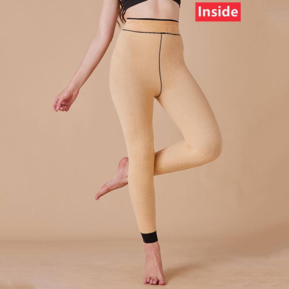 Women's Thermal Fleece Lined Tights, Winter Warm Footed Leggings