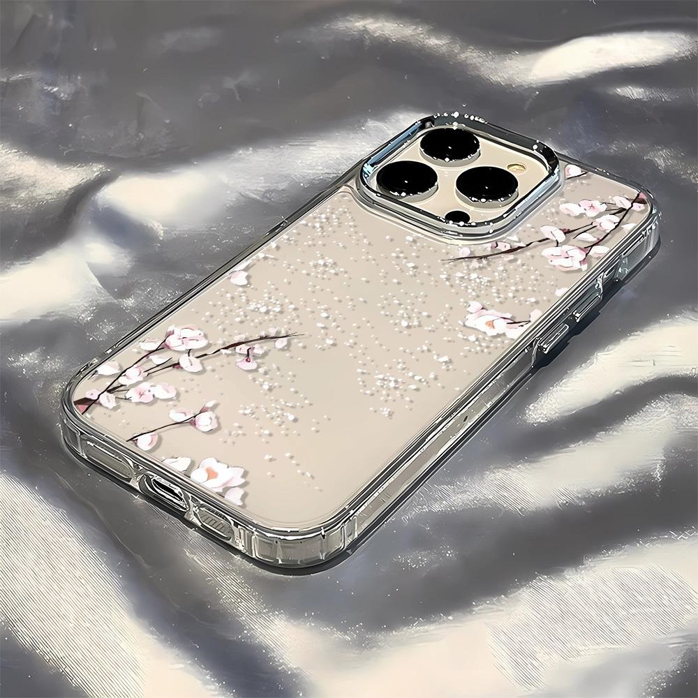 Full Screen Small Yellow Flowers Clear Phone Case For IPhone 17 Air 16 15 14 13 12 11 Pro Max XR X XS 7 8 Plus Silicone Cover