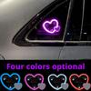 Solar Powered Heart Shaped Neon Light Car Atmosphere With Modes Car Light Decoration 4 Accessory Lamp Ambient E8e7