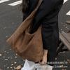 Suede Bag Women's 2025 New Trendy Fashion High Sense Retro Commuter Shoulder Bag Large Capacity Tote Bag