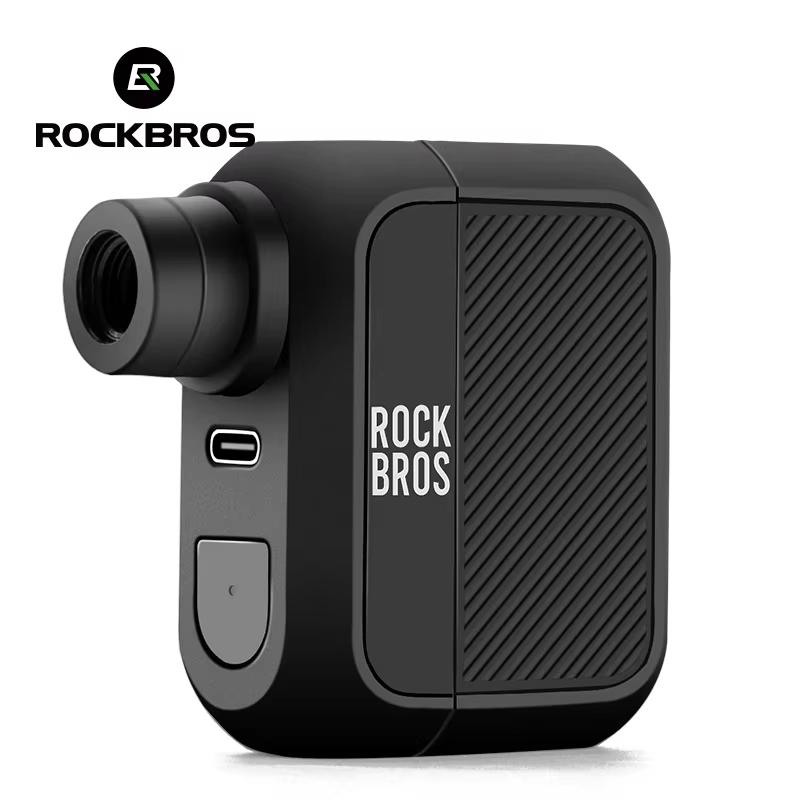 ROCKBROS Local Shipping Bike Pump Portable 100PSI Electric Air Pump Compressor Type-c Charge Tire Inflator Pump 300mAh Bicycle Pump AS110
