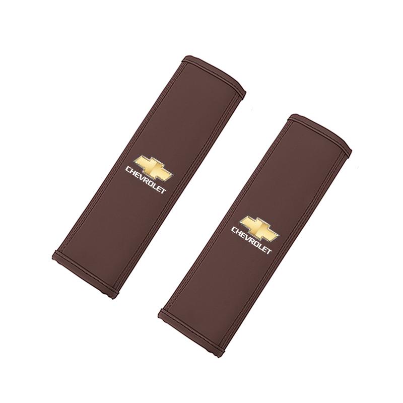 2Pcs Car Seat Belt Shoulder Cover Safety Belts Cushioning For Chevrolet Corvette Montana TrailBlazer Silverado Traverse Camaro
