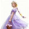 BOJIDO Rapunzel Stirnband Perücke, Prinzessinnen Haaraccessoire für Kinder, Geflochtenes Haarteil, Blondes Haar, Cosplay, Geburtstags-Requisite, Halloween, Weihnachten, Für Mädchen