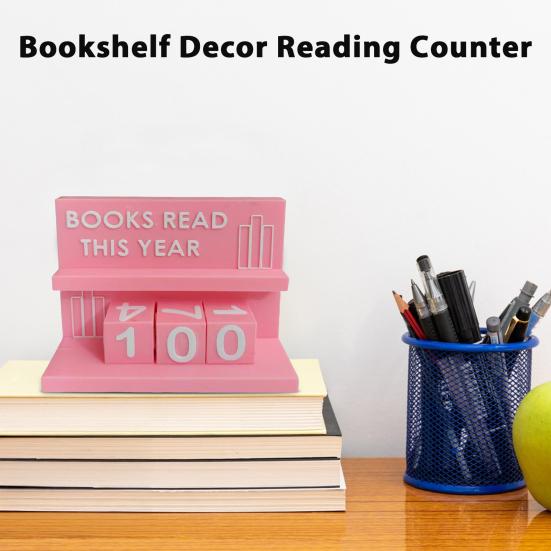 Book Read Counter Bookshelf Decoration Handmade Acrylic Book Read Counter This Year Tracker Reading Challenge Tracker Book Lovers Gift