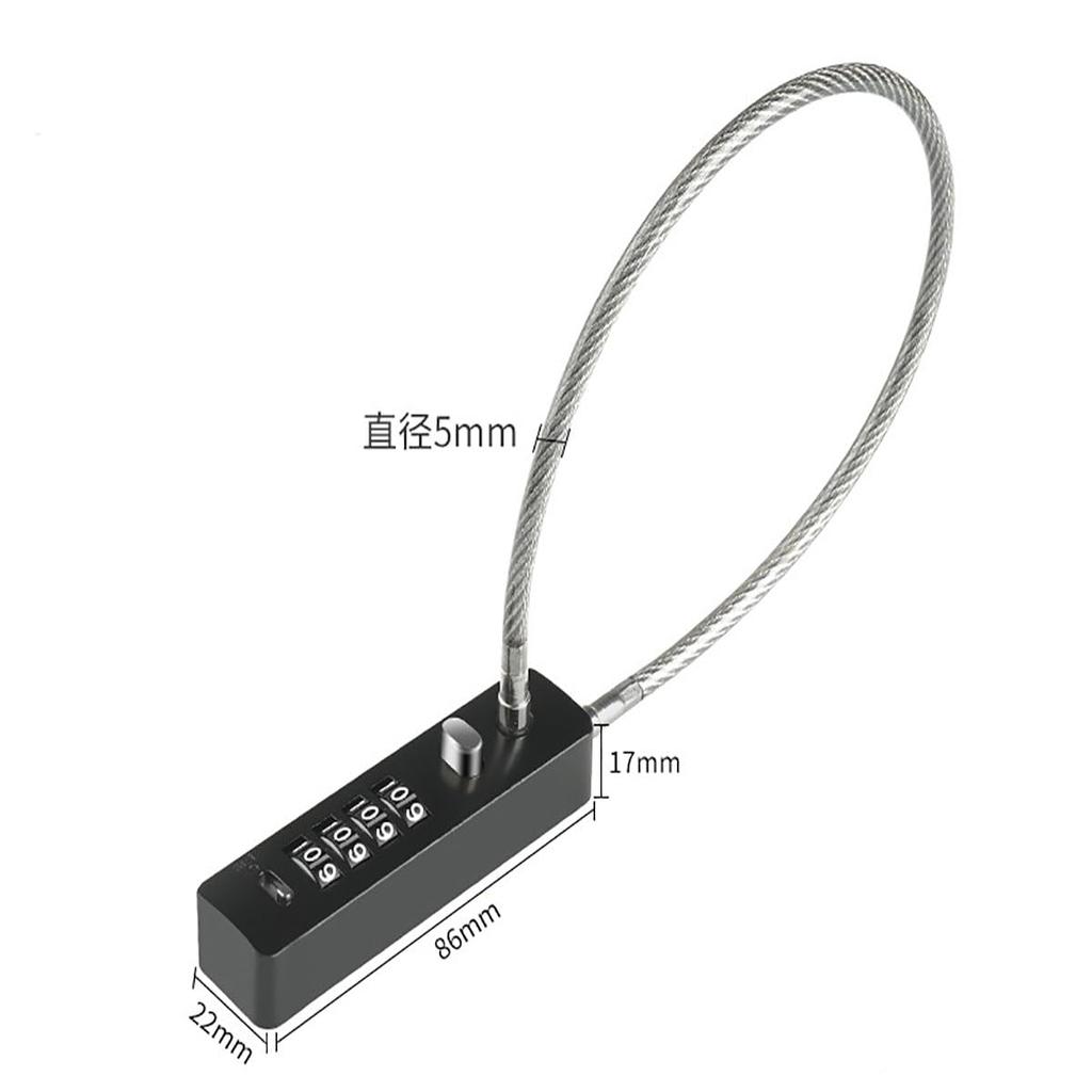CLEAYODO 4 Digit Password Helmet Lock Door Lock Car Lock