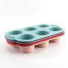 BEPAN 1PC 6 Grid Cake Silicone Baking Pan Chiffon Mousse Cake Mold Household Baking Tools Bread Baking Pan Kitchen Tools