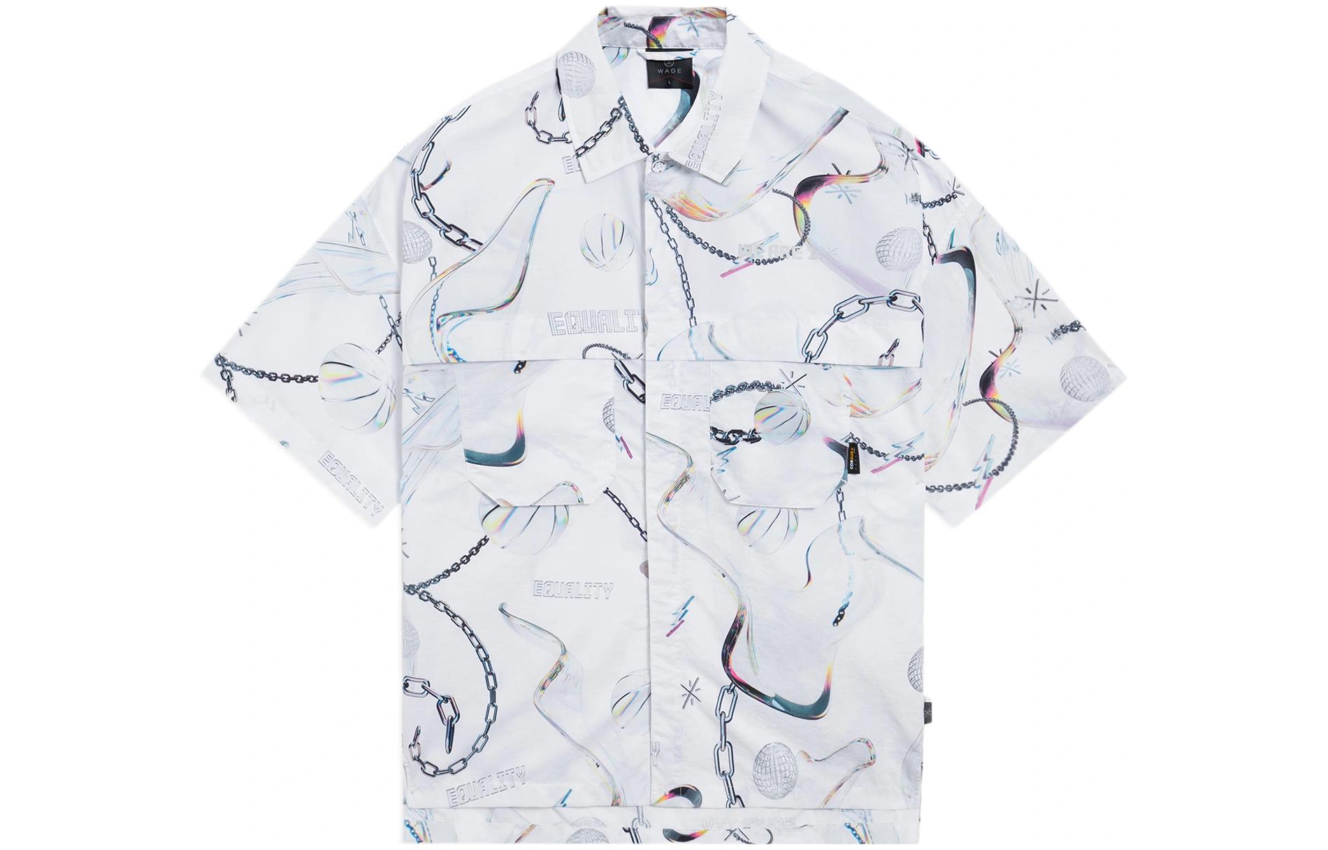 Li Ning Wade Collection Shirts Men s White Gray Lapel Moderate Other ASHS445-1 M