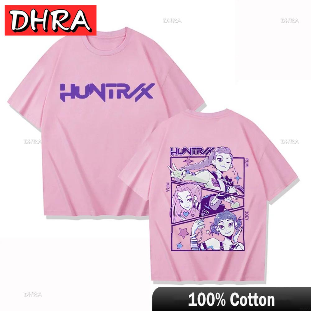 Cute K-pop Demon Hunters Rumi Mira Zpey Film Graphic T-Shirt Men Women Harajuku Y2k Tops Fashion Casual Sweatshirt Unisex Tees