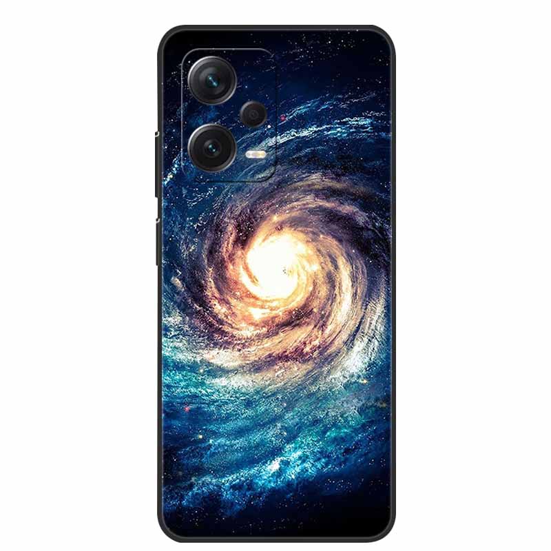 Weiche Hülle für Xiaomi Redmi Note 12 Pro 5G Case Schwarz TPU Silikon Hüllen für Redmi Note 12 Turbo 5G / Note12 Pro Plus Pro+ Wolf