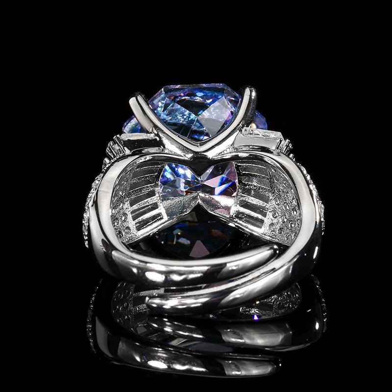 Luxusní prsteny ze zirkonie ve tvaru růže pro ženy 2025 Nový módní prsten Dámské svatební party šperky doplňky