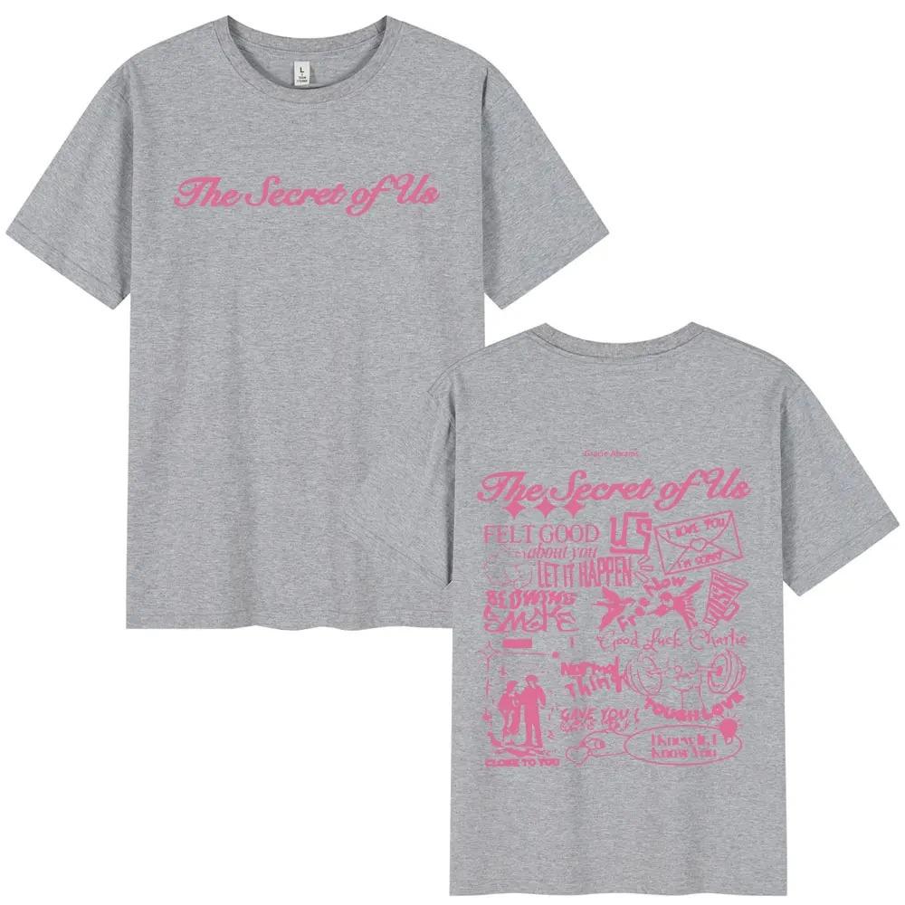 Gracie Abrams The Secret of Us T Shirt Men Women Cotton Casual Short Sleeves T-shirt Fashion Hip Hop Harajuku Oversized T-shirts