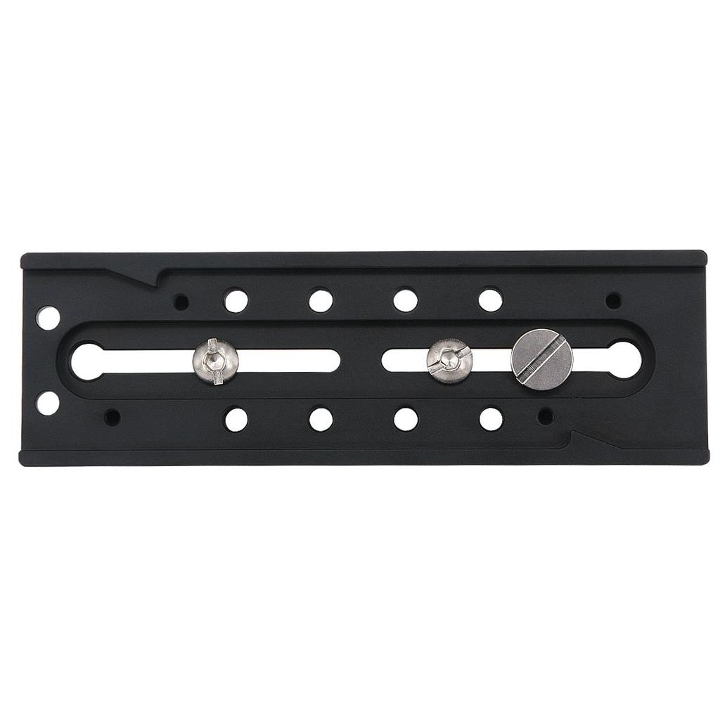 Haoge 160mm Rapid Connect Long Sliding Quick Release Plate for Manfrotto and Tripod Fluid Video Heads MVH500AH, MVH500A, MVH502AH, MVH502A, 501HDV,