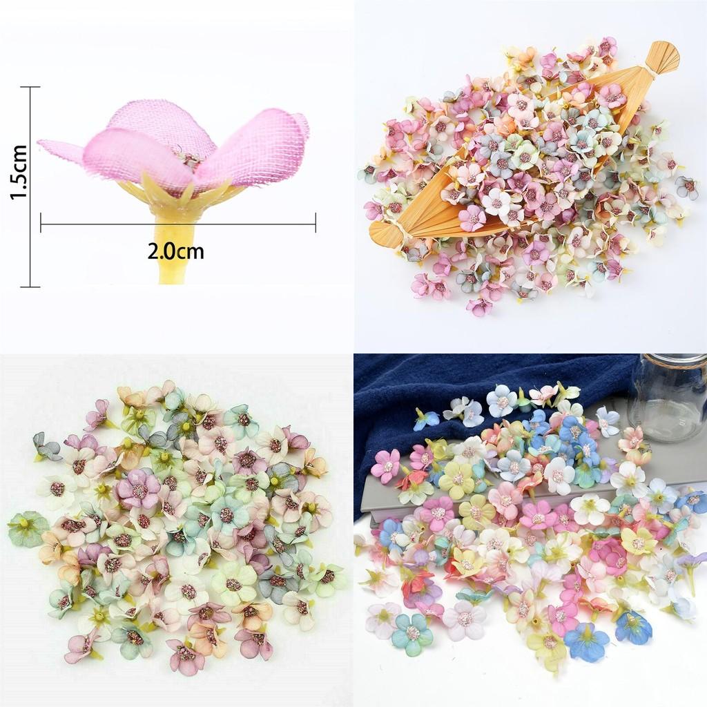 Mini Silke Tusensköna Blomhuvuden För Hem Bröllop Hantverk Festdekorationer Specialtecken Inkluderade