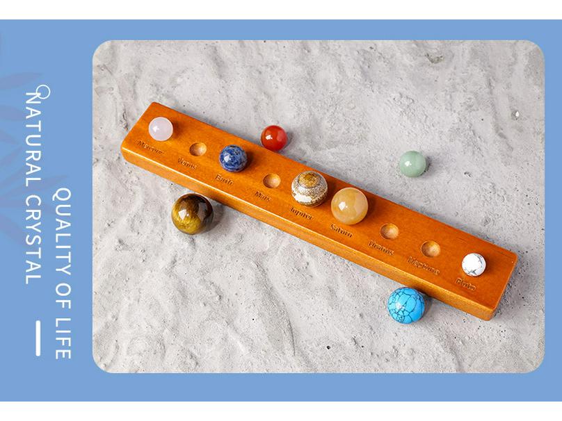 Galaxy Crystal Ball: Nine Planets Solar System Model - Educational Gift for Kids
