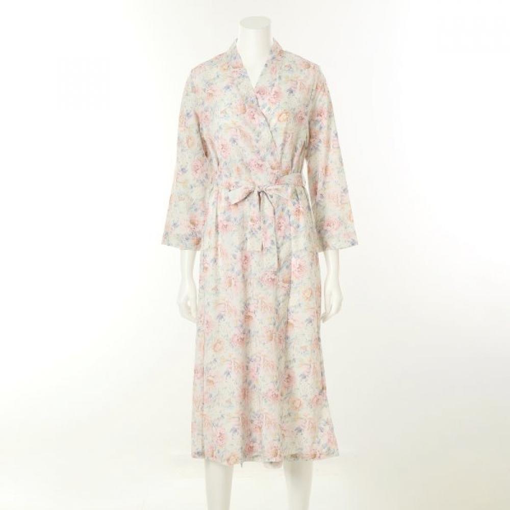 Wacoal Elegant Colorful Print Fabric Fall Outer Gown Inner Set Wgnc263a Wgnc263b