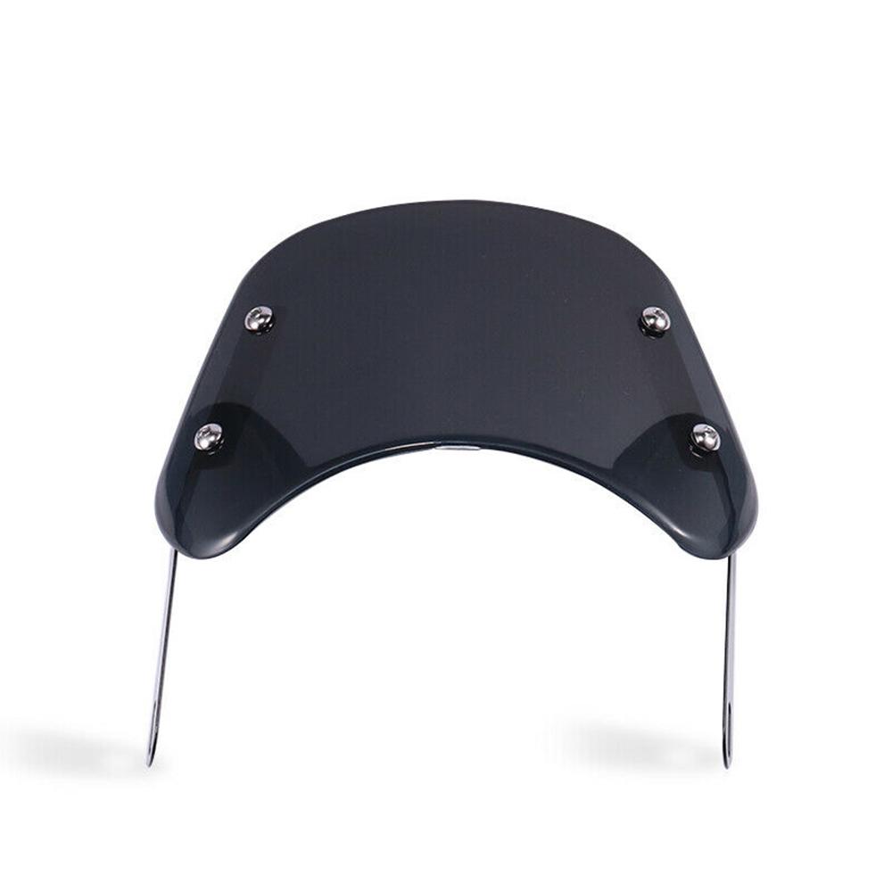 Universal Smoke Motorcycle Headlight Fairing Windshield Windscreen 5-7/'/' Round