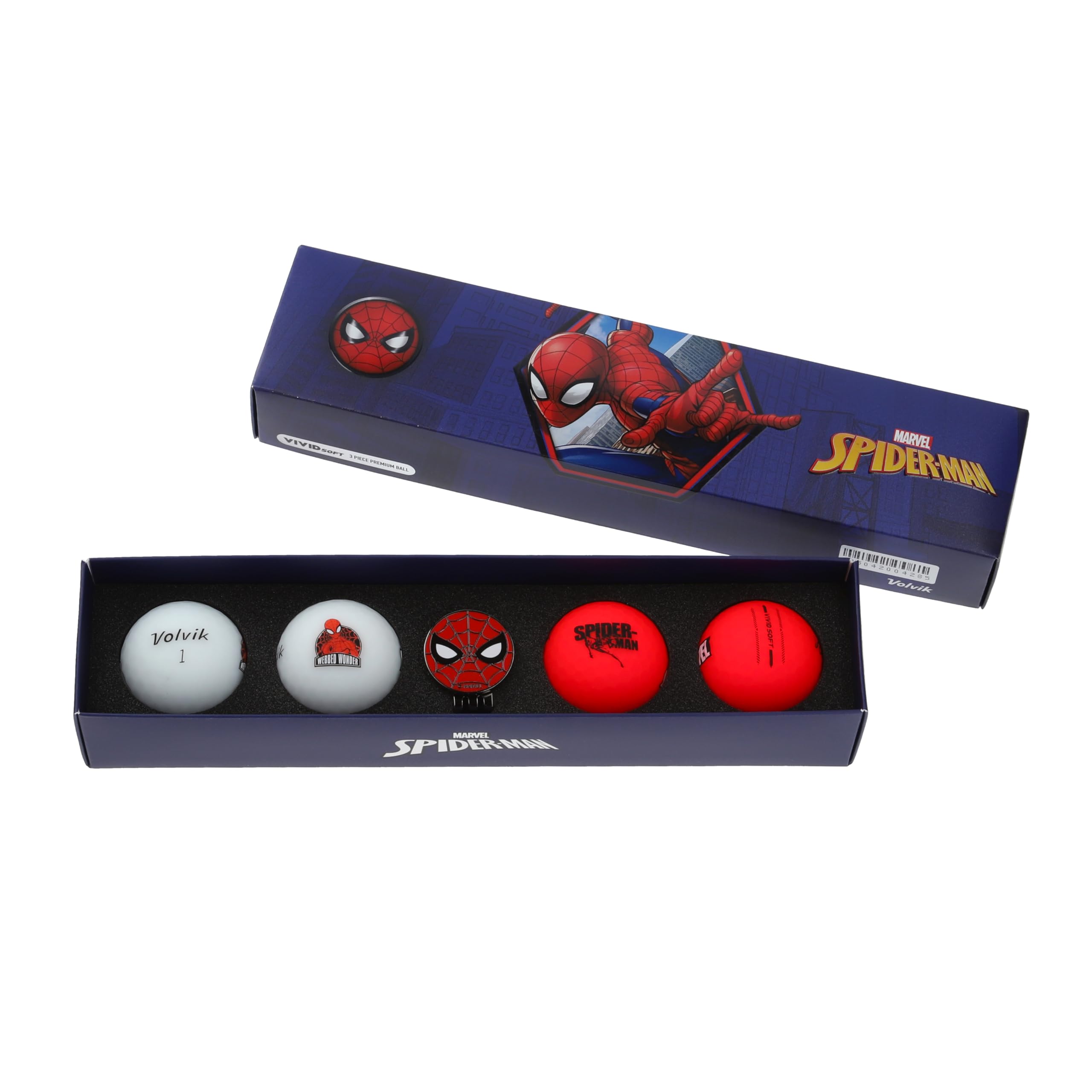 

Volvik Marvel Pack 4.0 Человек-паук 4 мяча с маркерами