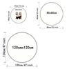 Disney Mickey Mouse Floral Round Area Mat Anti-Slip Ideal for Home Bedroom Indoor Home Mat Playful Room Item Mouse Decor