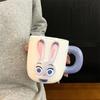 Disney Zootopia Ceramic Mug Judy Nick Couple Coffee Cup Home Daily Drinking Cup Gift