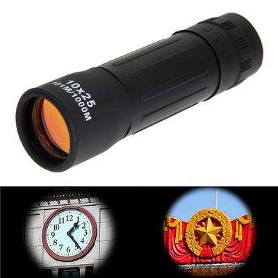 10x25 Outdoor Telescope Night Vision Mini Hd Monocular Adjustable Focal Length With Cleaning Cloth For Bird Watching Tourism