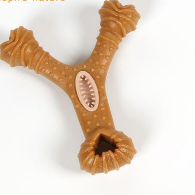 Giocattoli per cani in legno durevoli e interattivi da 22 cm per la pulizia dei denti, bastoni da masticare per razze grandi, giocattoli per cani resistenti e indistruttibili