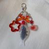 Retro Styles Fish Charm Keychain Sustainable Plastic Alloy Accessory for Bags Keys Backpacks Gifts
