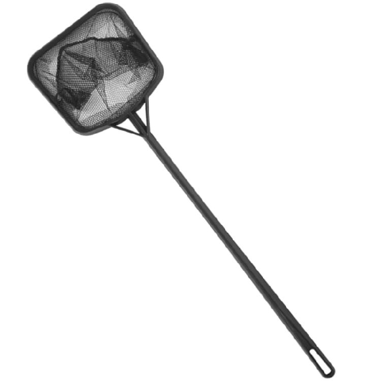 Portable Square Fishing Net with Long Handle Fish Tanks Aquariums Landing Net