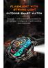 KT80 Smartwatch: 3ATM Waterproof, Bluetooth Calling, 1.53" Touchscreen with Flashlight.