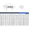 Blue Loctite M2-M6 Hex Socket Countersunk Screws: 304 Stainless Steel, Flat Cup, Anti-Loosening