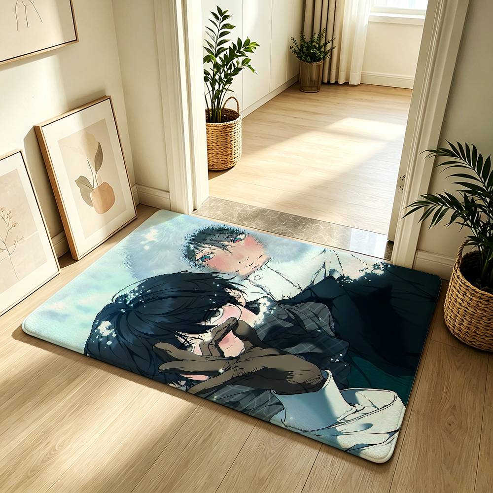 Manhwa L-lost In The Cloud Cute Carpet Bathroom Anti-slip Mat Door Mat Home Decoration Mat Entrance Door Mat Scratch-resistant