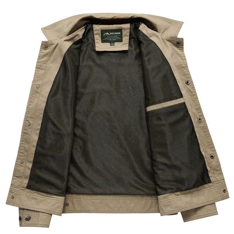 Chaqueta nueva de primavera y otoño para hombre, informal, holgada, de talla grande, para exteriores